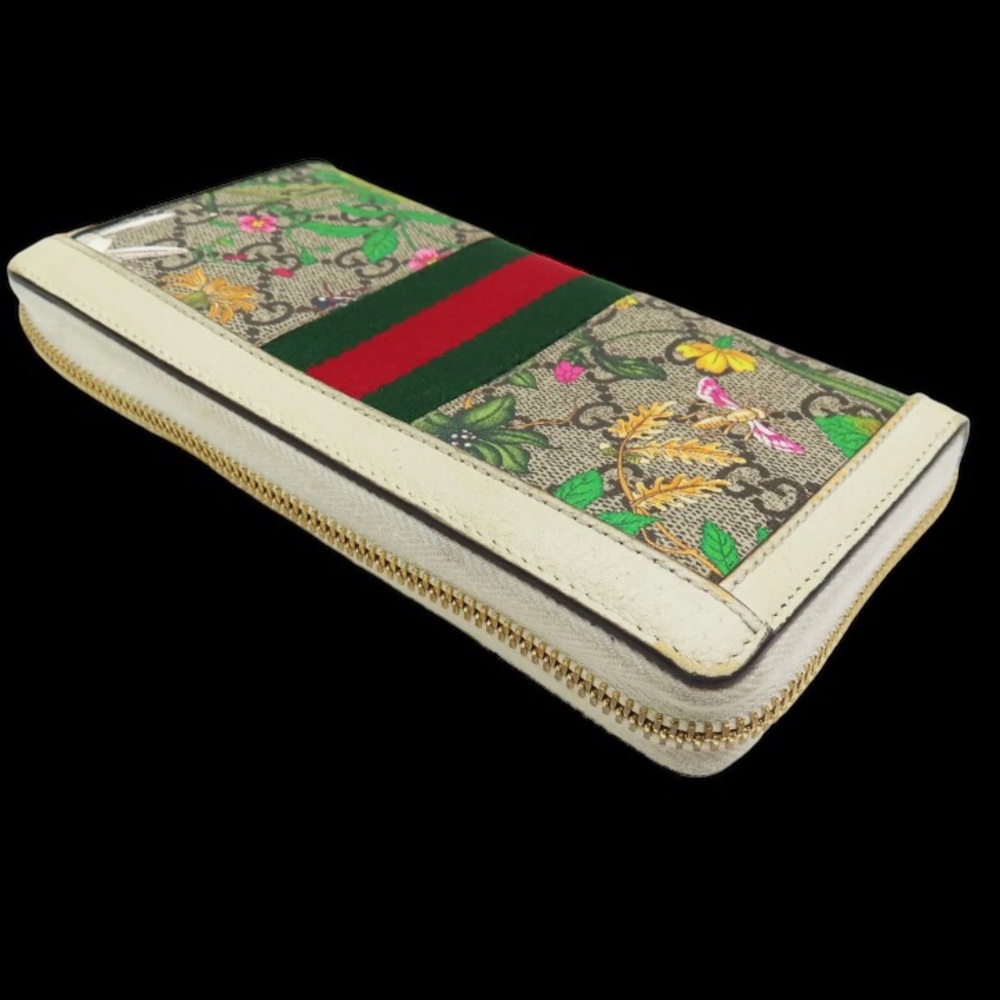 GUCCI GG Ophidia Monogram Flora Zippy Zip Around Wallet💐 - Picture 4 of 10
